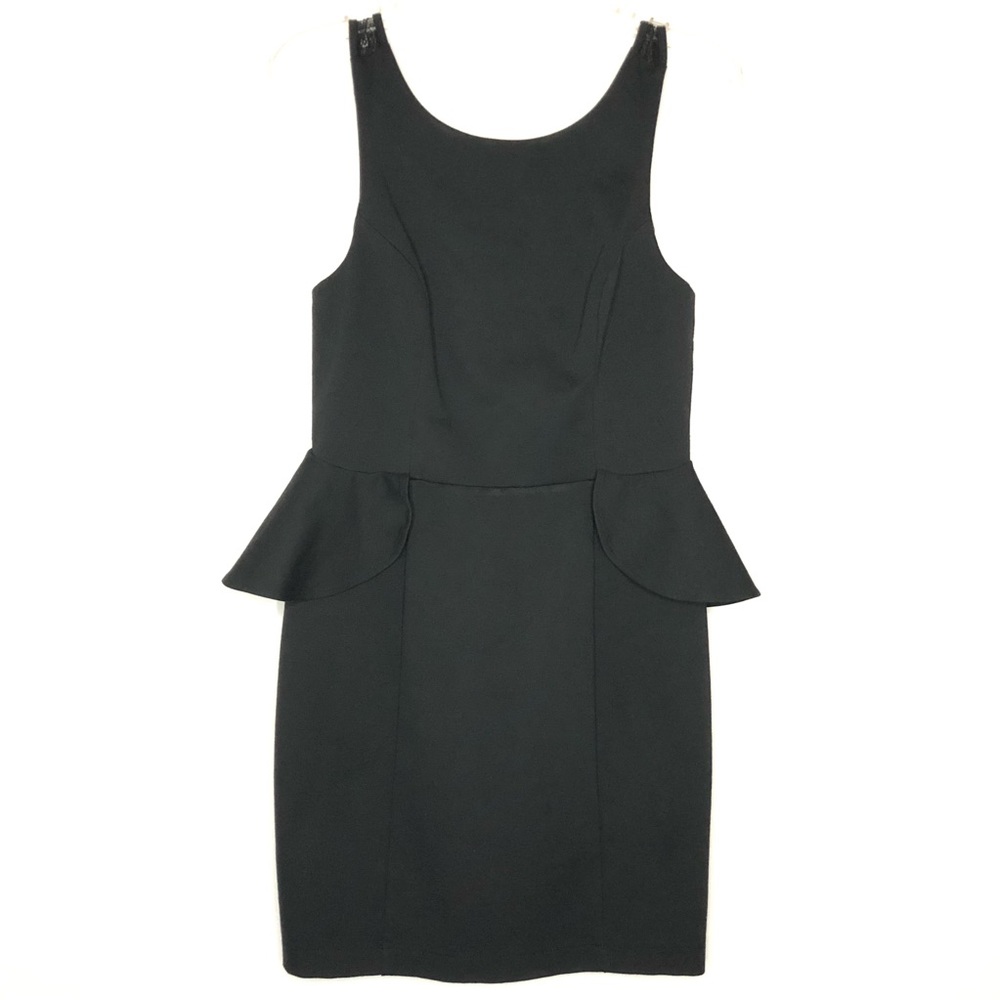 BCBGeneration Black Peplum Dress